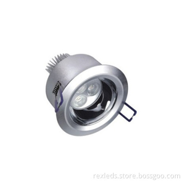 270lm Ip20 Aluminium 3w Led Down Light Fixtures For Exhibition Stands, Rex-d023-3w/9w9